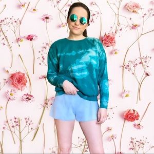 Custom Bleach Tie Dye Crew Neck Sweatshirt